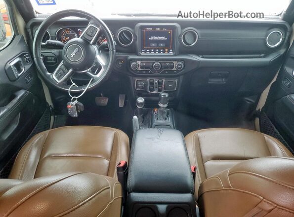 1C6HJTFGXLL206412 2020 JEEP GLADIATOR Tan Առջևի վահանակի տեսք