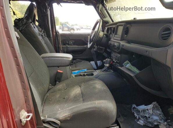 1C6JJTAM0ML526872 2021 JEEP GLADIATOR Burgundy Vista interior delantera