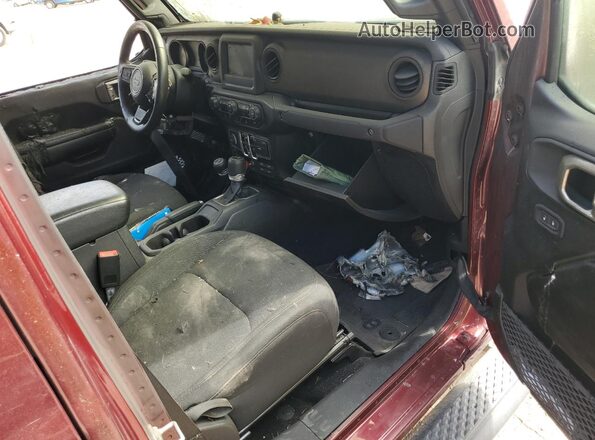 1C6JJTAM0ML526872 2021 JEEP GLADIATOR Burgundy Vista del salpicadero