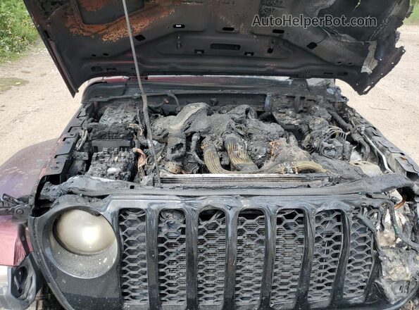 1C6JJTAM0ML526872 2021 JEEP GLADIATOR Burgundy Vista interior trasera