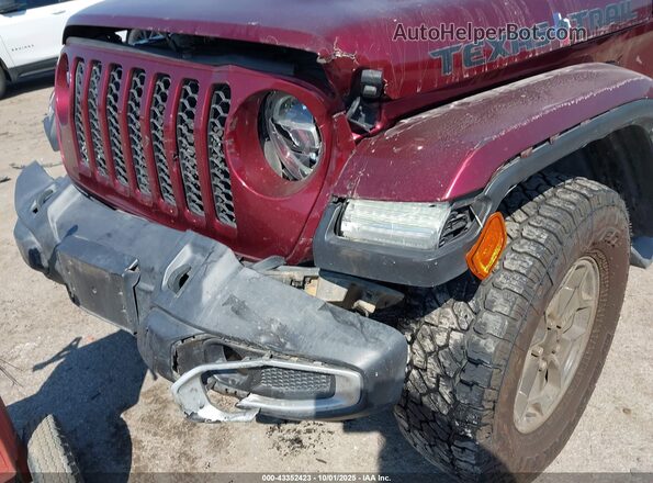 1C6JJTAM8ML603908 2021 JEEP GLADIATOR Maroon Vista frontal