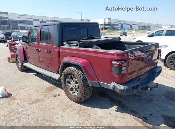 1C6JJTAM8ML603908 2021 JEEP GLADIATOR Maroon Trasero izquierdo