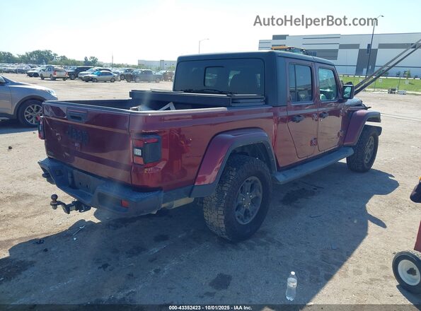 1C6JJTAM8ML603908 2021 JEEP GLADIATOR Maroon Trasero derecho