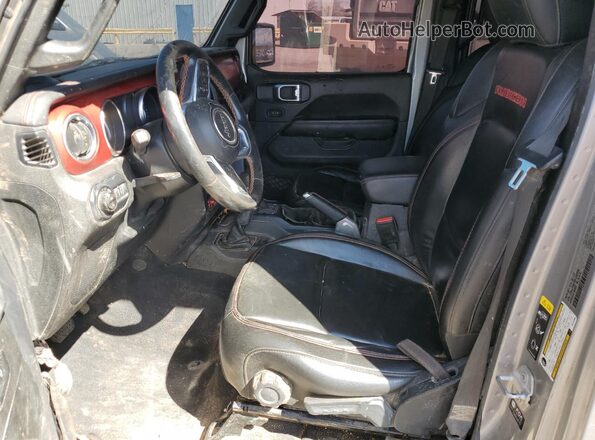 1C6JJTBG1ML545889 2021 JEEP GLADIATOR Silver Front interior view