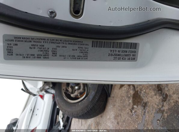 1C6RR7TT8MS521612 2021 RAM 1500 CLASSIC White Вид підкапотного простору