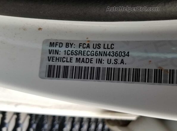 1C6SRECG6NN436034 2022 RAM 1500  Вид щитка приладів