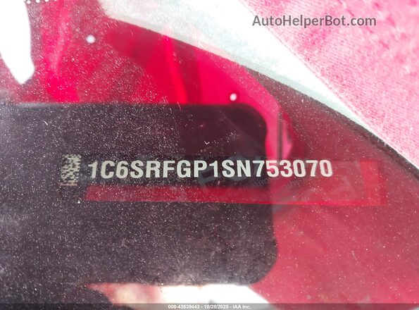 1C6SRFGP1SN753070 2025 RAM 1500 Red 