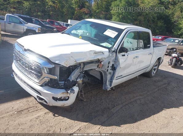 1C6SRFHT6LN227353 2020 RAM 1500 White წინა მარცხენა ხედი სამი მეოთხედიდან