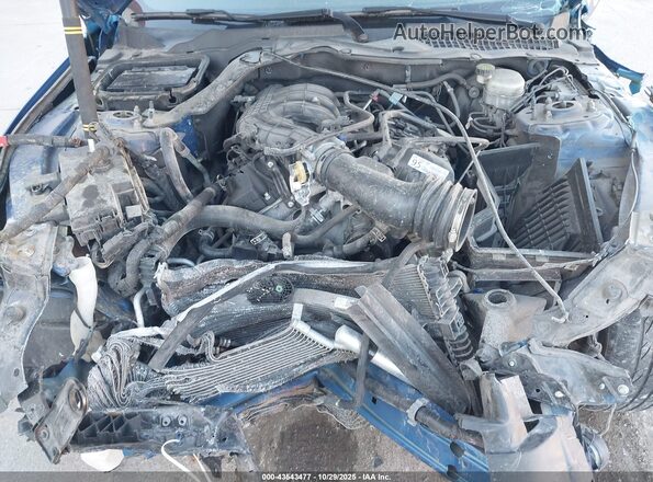 1FA6P8AM0H5226629 2017 FORD MUSTANG Blue Widok z tyłu