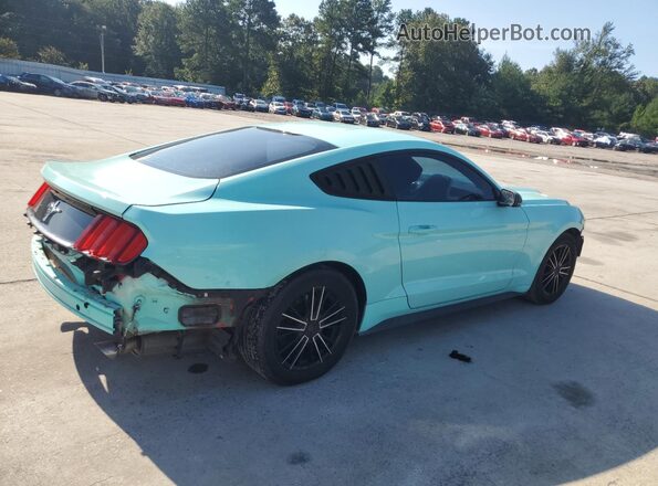 1FA6P8AM3G5224579 2016 FORD MUSTANG Turquoise Trasero derecho