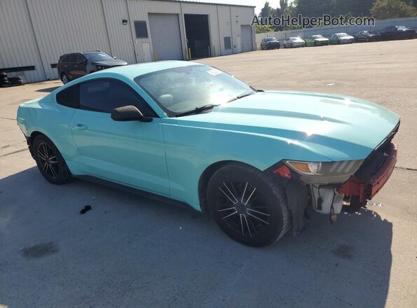1FA6P8AM3G5224579 2016 FORD MUSTANG Turquoise Delantero derecho