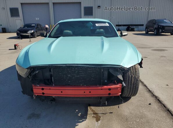 1FA6P8AM3G5224579 2016 FORD MUSTANG Turquoise Vista frontal