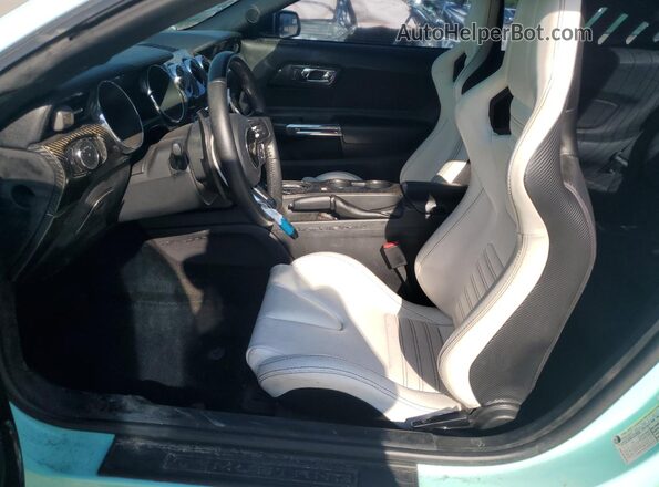 1FA6P8AM3G5224579 2016 FORD MUSTANG Turquoise Vista interior delantera