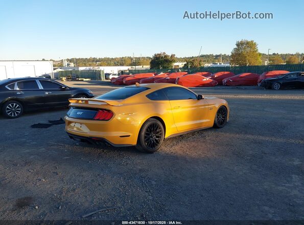 1FA6P8CF0N5116822 2022 FORD MUSTANG Желтый Задняя правая четверть