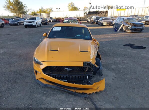 1FA6P8CF0N5116822 2022 FORD MUSTANG Желтый Вид щитка приборов