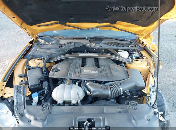 1FA6P8CF0N5116822 2022 FORD MUSTANG Желтый Вид сзади