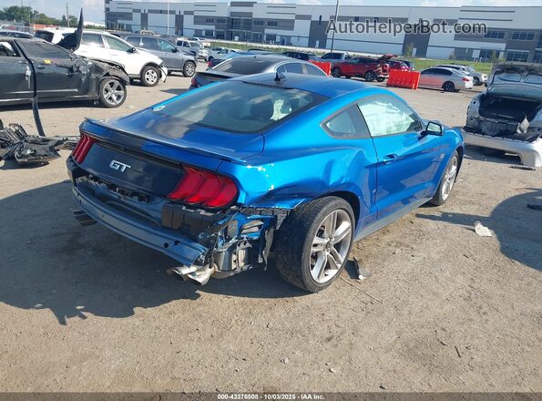 1FA6P8CF1M5139430 2021 FORD MUSTANG Blue Հետևի աջ