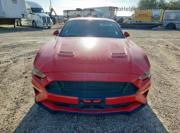 1FA6P8CF2K5201804 2019 FORD MUSTANG Red Front view