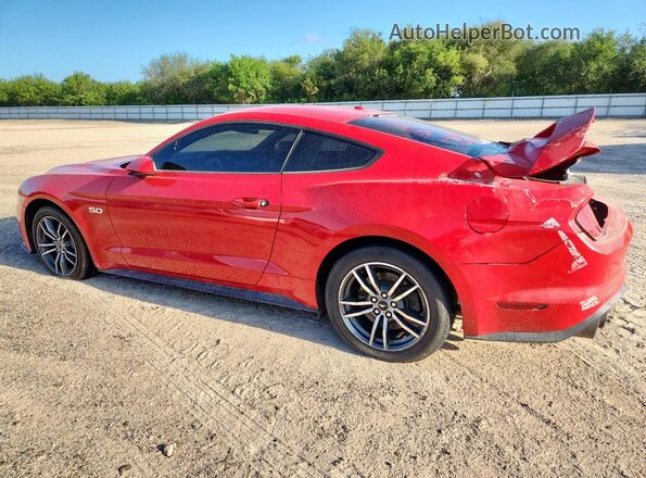 1FA6P8CF2K5201804 2019 FORD MUSTANG Red Rear left