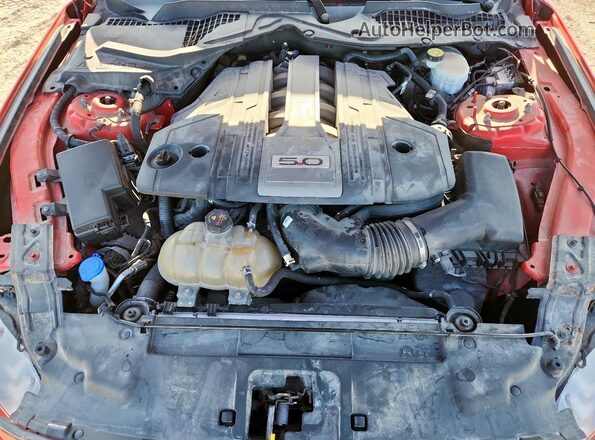 1FA6P8CF2K5201804 2019 FORD MUSTANG Red Rear interior view