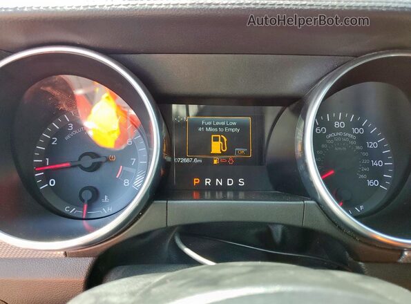 1FA6P8CF2K5201804 2019 FORD MUSTANG Red Instrument cluster view
