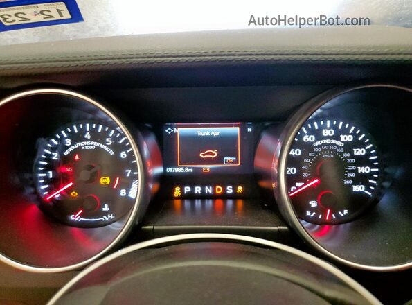1FA6P8CF2M5133832 2021 FORD MUSTANG Red Vista del cuadro de instrumentos
