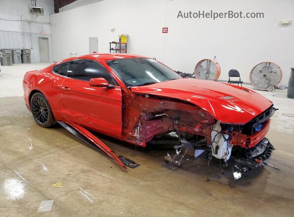 1FA6P8CF2M5133832 2021 FORD MUSTANG Red Delantero derecho