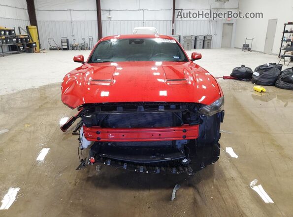 1FA6P8CF2M5133832 2021 FORD MUSTANG Red Vista de la etiqueta del VIN