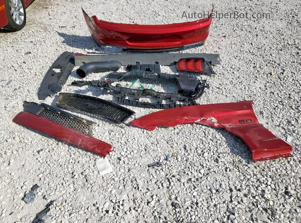 1FA6P8CF2P5307077 2023 FORD MUSTANG Red Շարժիչի բաժամունքի տեսք