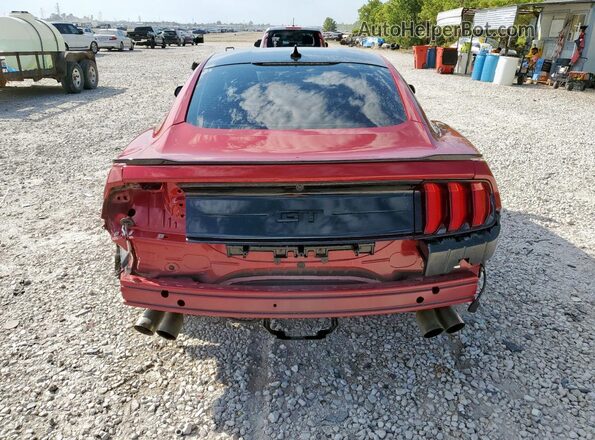 1FA6P8CF2P5307077 2023 FORD MUSTANG Red Հետևի տեսք