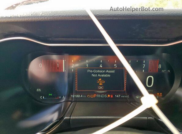 1FA6P8CF2P5307077 2023 FORD MUSTANG Red Սարքավորումների վահանակի տեսք