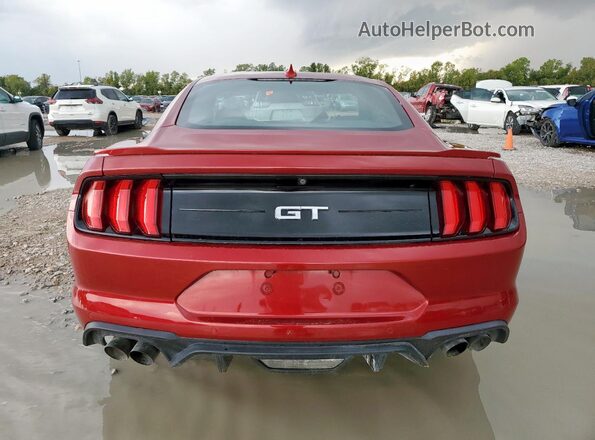 1FA6P8CF3L5171469 2020 FORD MUSTANG Red უკანა ხედი