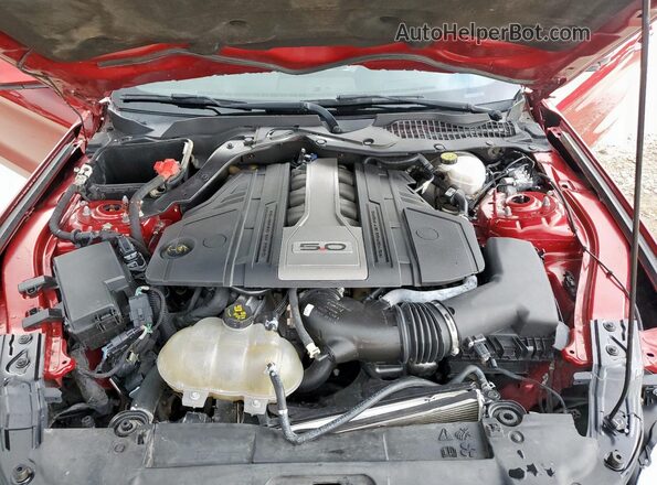 1FA6P8CF3L5171469 2020 FORD MUSTANG Red უკანა სალონის ხედი