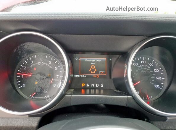 1FA6P8CF3L5171469 2020 FORD MUSTANG Red ხელსაწყოთა პანელის ხედი