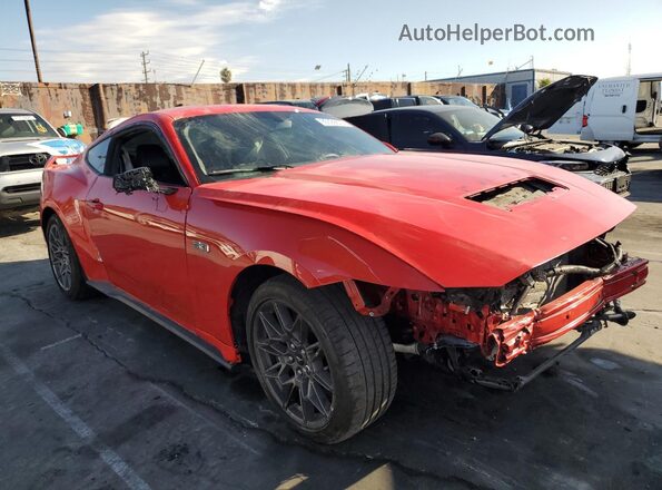 1FA6P8CF3R5416201 2024 FORD MUSTANG Red Przód prawy