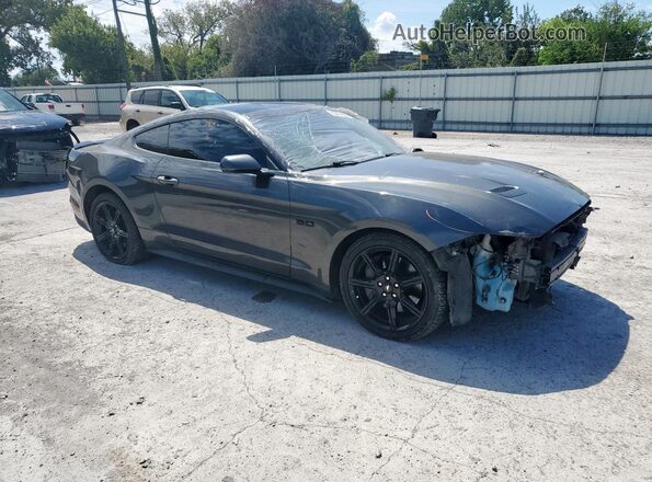 1FA6P8CF4L5124483 2020 FORD MUSTANG Gray Delantero derecho