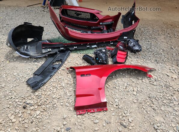 1FA6P8CF5M5129189 2021 FORD MUSTANG Red Widok komory silnika