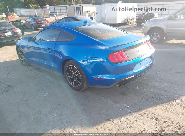 1FA6P8CF6L5174852 2020 FORD MUSTANG Blue Задня ліва чверть