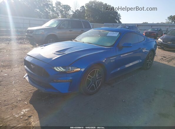1FA6P8CF6L5174852 2020 FORD MUSTANG Blue Передня ліва чверть