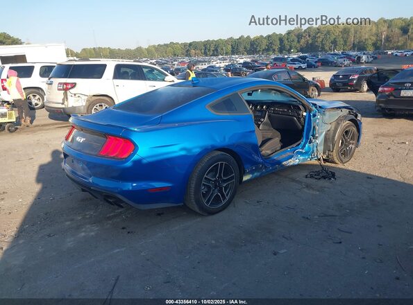 1FA6P8CF6L5174852 2020 FORD MUSTANG Blue Задня права чверть