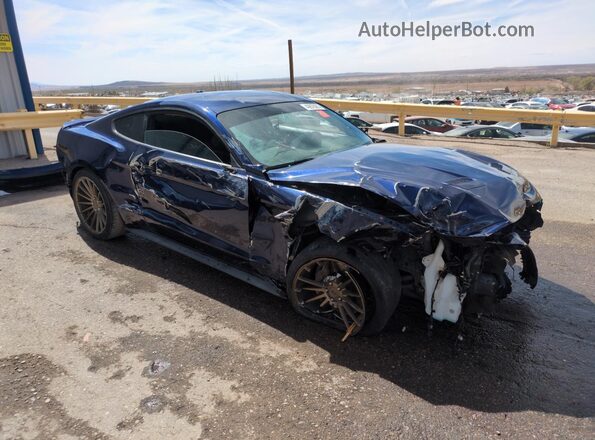 1FA6P8CF8K5175709 2019 FORD MUSTANG Blue Առջևի աջ