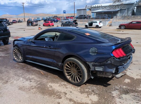 1FA6P8CF8K5175709 2019 FORD MUSTANG Blue Հետևի ձախ