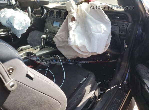 1FA6P8CF8K5175709 2019 FORD MUSTANG Blue Առջևի վահանակի տեսք