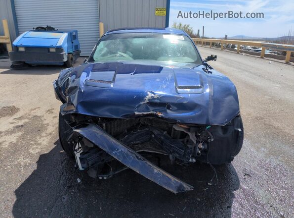 1FA6P8CF8K5175709 2019 FORD MUSTANG Blue Դիմացի տեսք