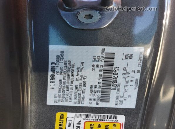 1FA6P8CF8S5399823 2025 FORD MUSTANG Gray Widok komory silnika