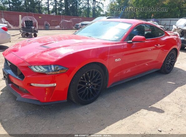 1FA6P8CF9N5111599 2022 FORD MUSTANG Red Передня ліва чверть