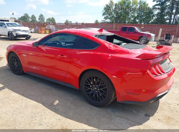 1FA6P8CF9N5111599 2022 FORD MUSTANG Red Задня ліва чверть