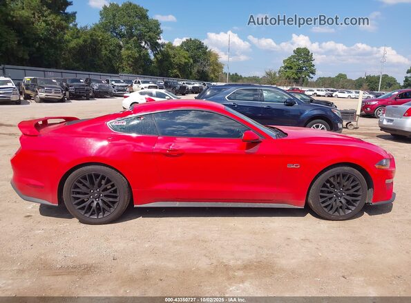 1FA6P8CF9N5111599 2022 FORD MUSTANG Red Панорамний вид салону 360°