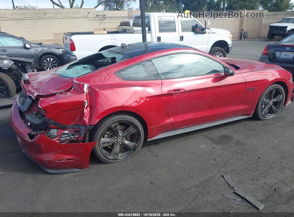 1FA6P8CFXM5113621 2021 FORD MUSTANG Бордовый Задняя правая четверть