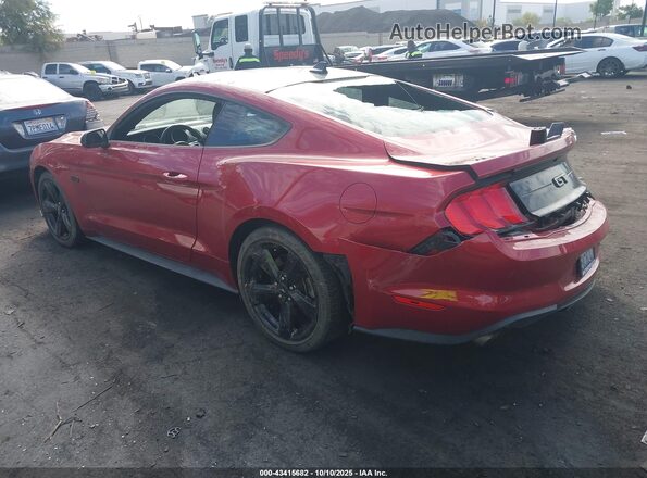 1FA6P8CFXM5113621 2021 FORD MUSTANG Бордовый Задняя левая четверть